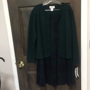 NEW NWT Authentic PENDLETON green navy blue 2pc wool suit XL 18, $118.retail ea.